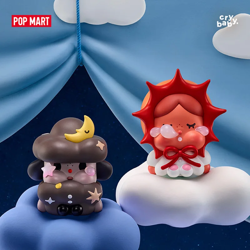 Anime Action Figure Blind Box - POPMART CRYBABY pleurant vers la lune-Mini