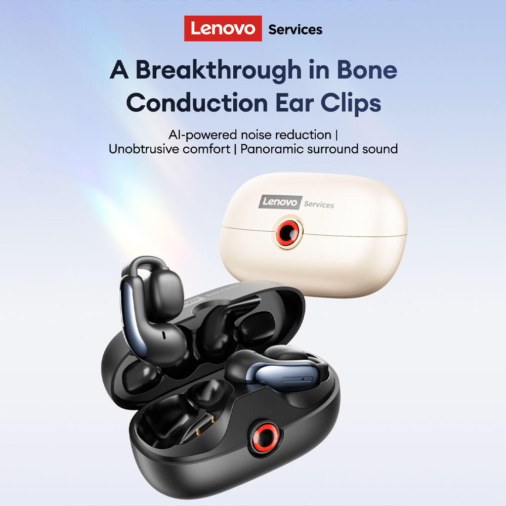 Video Games - Lenovo LES-108 Conduction osseuse TWS oreille