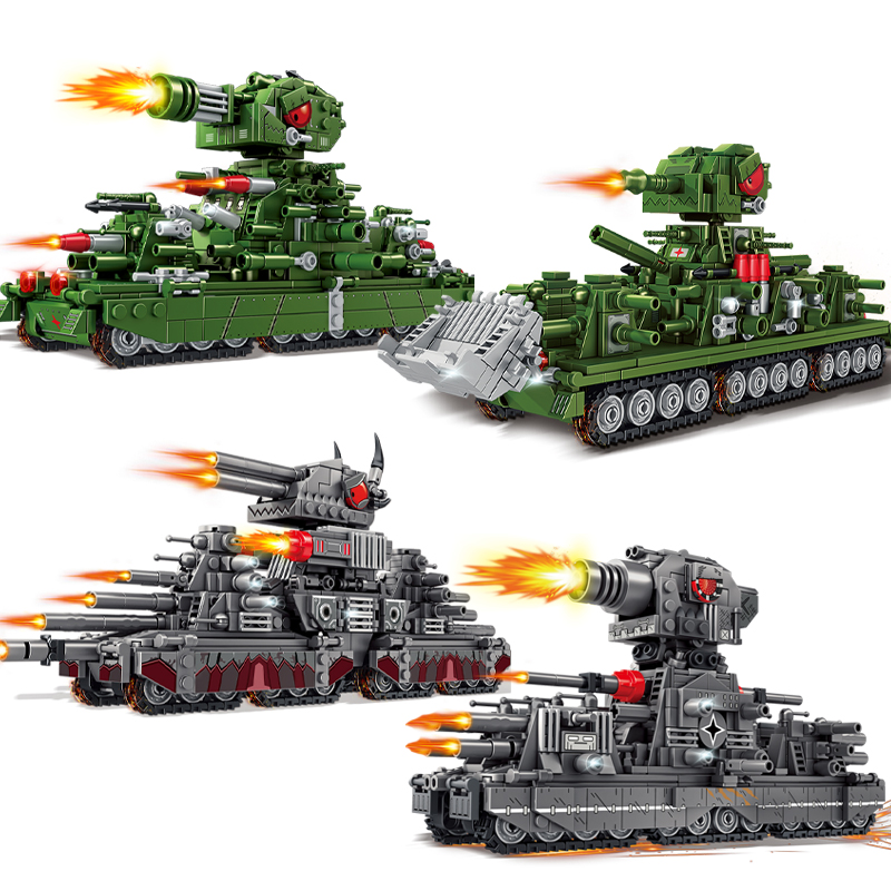 Lego Compatible Military Tank - Tank World – ensemble de blocs