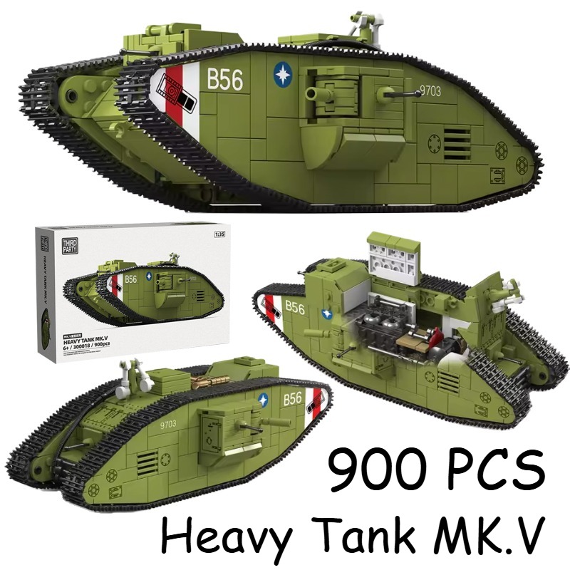 Lego Compatible Military Tank - 900 pièces de blocs de construction