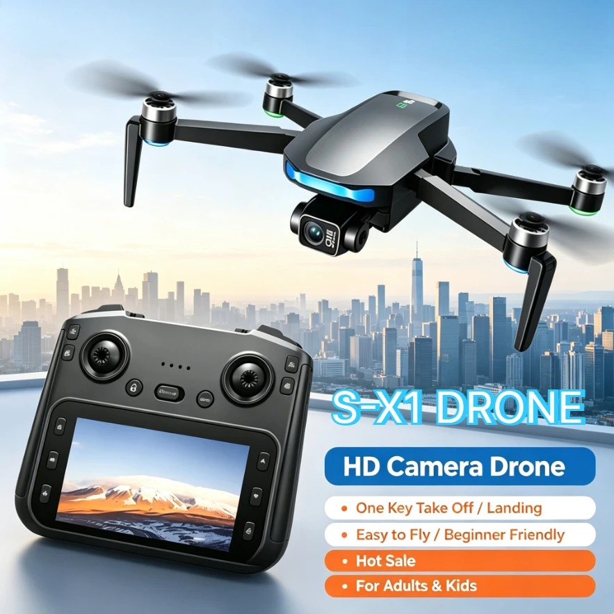 Fpv Brushless Rc Drone 4K - Drone GPS S-X1 original avec caméra