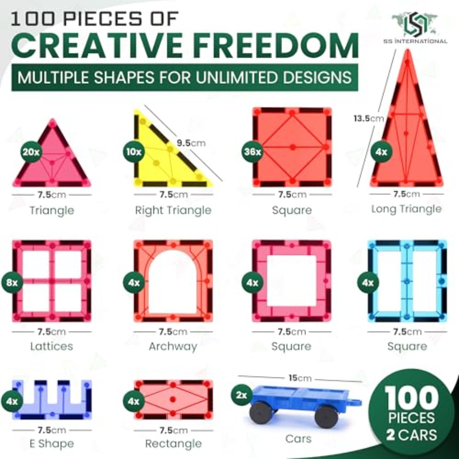 Ensemble de construction de tu - Magnetic Building Tiles Set 100Pcs avis et prix