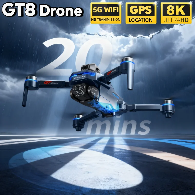 Chaud pour LSRC GT8 Drone 4K p - Fpv Brushless Rc Drone 4K avis et prix