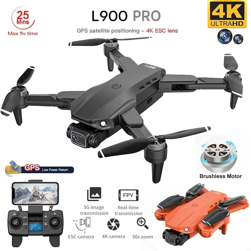 L900 Pro GPS Drone 4K professi - Fpv Brushless Rc Drone 4K avis et prix