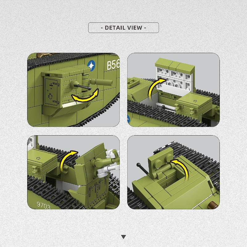 900 pièces de blocs de constru - Lego Compatible Military Tank avis et prix