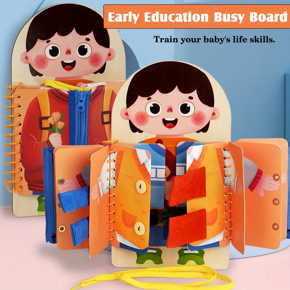 Planche occupée en bois multic - Montessori Wooden Busy Board Toddler avis et prix