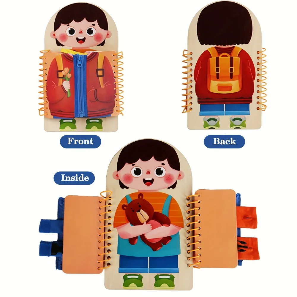 Planche occupée en bois multic - Montessori Wooden Busy Board Toddler avis et prix