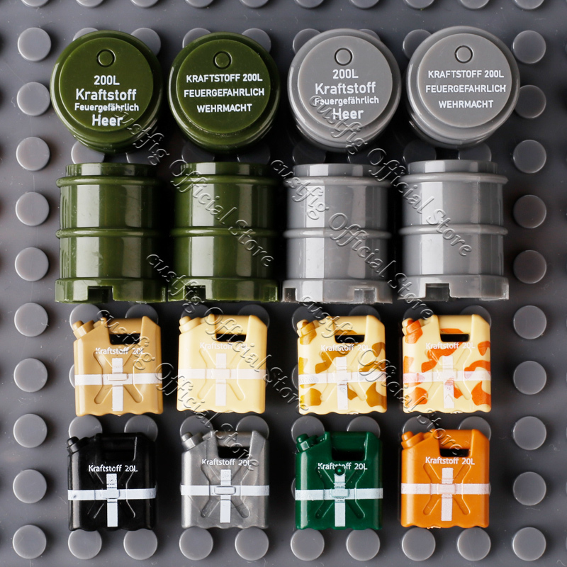 Tambour d'huile militaire WW2, - Lego Compatible Military Tank avis et prix
