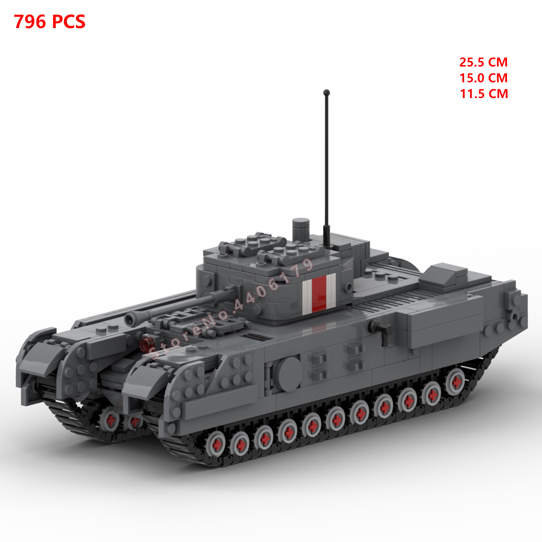 Décennie s de construction de  - Lego Compatible Military Tank avis et prix