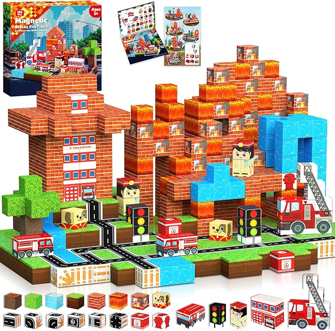 Blocs magnétiques 100 pièces c - Magnetic Building Tiles Set 100Pcs avis et prix