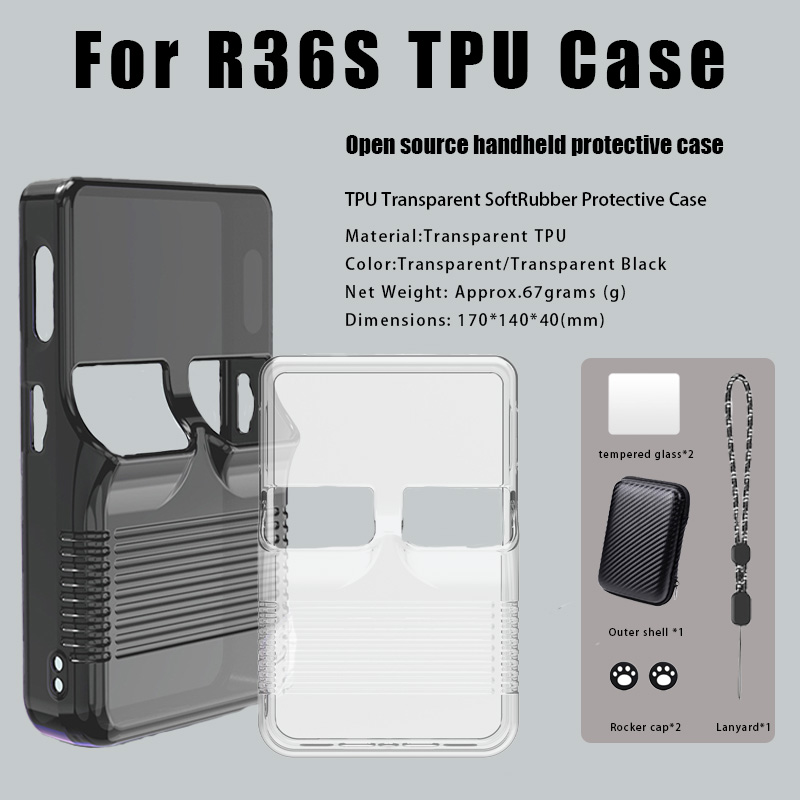 Nouveau Étui de protection Por - Retro Handheld Game Console R36S avis et prix
