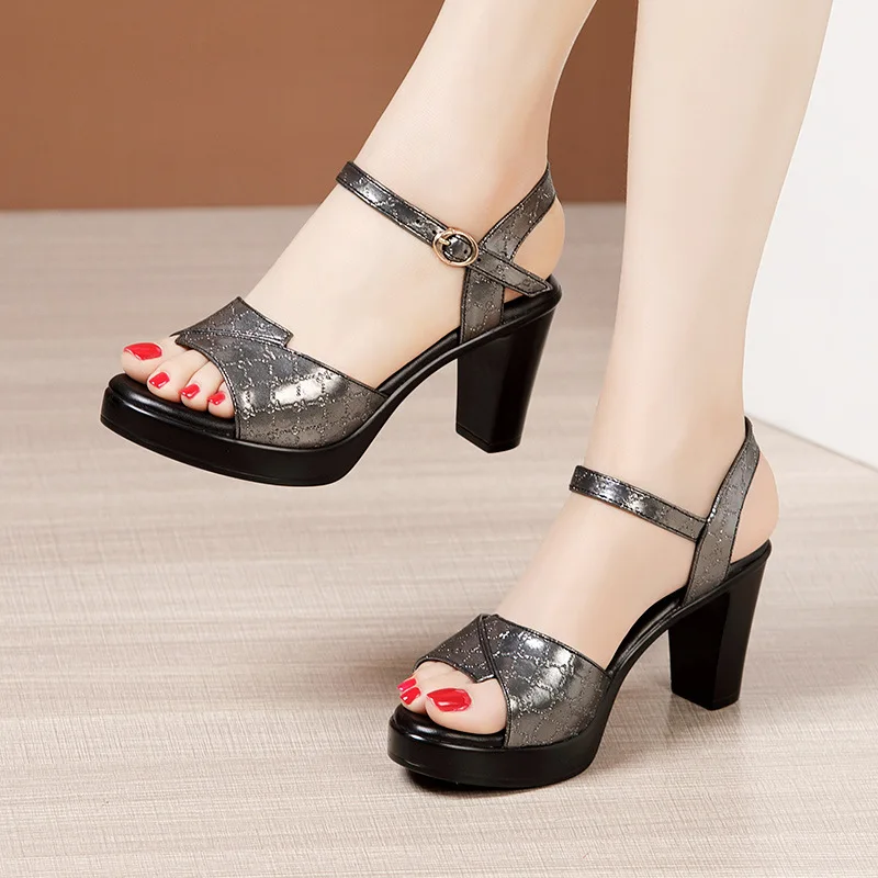 Sandales à talons carrés épais - Building Blocks avis et prix